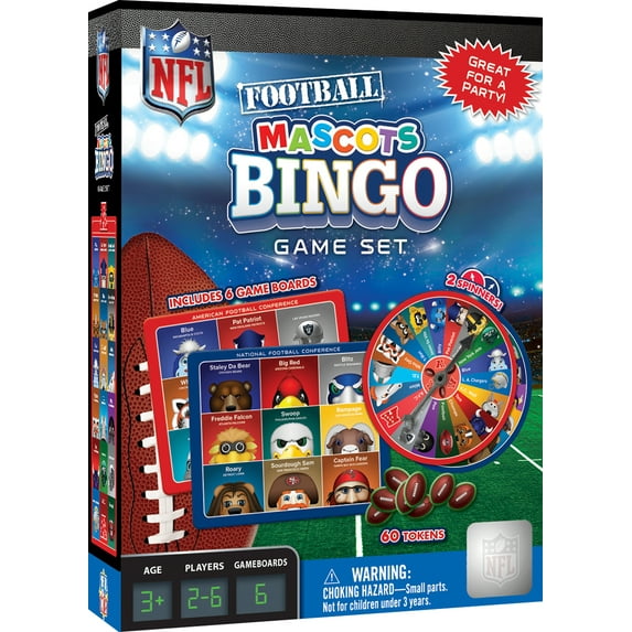 MasterPieces Bingo Game Set - NFL League Mascots Bingo