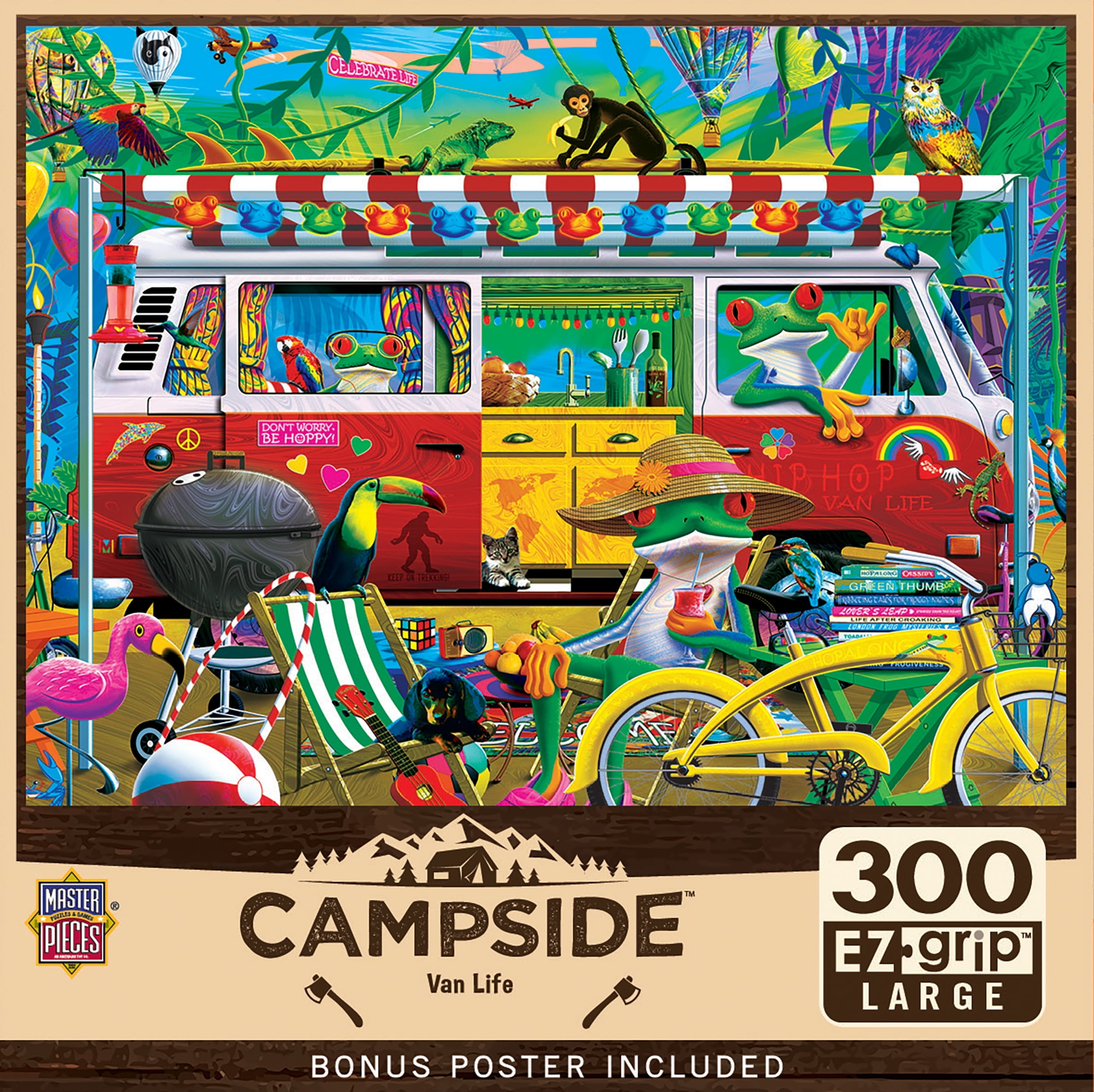 絵画　camp MasterPieces Campside - Van Life 300 Piece EZ Grip Puzzle