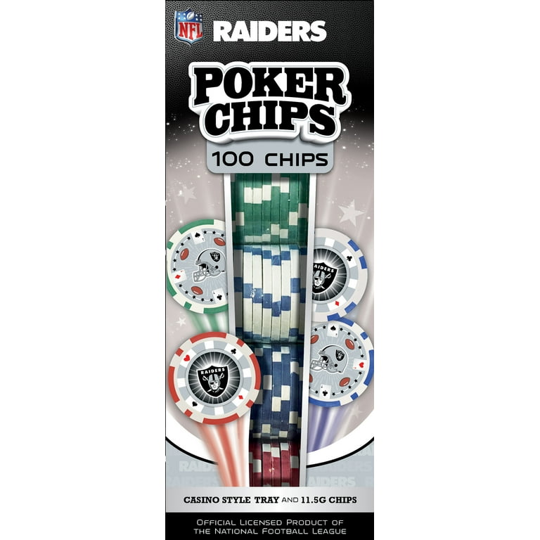 MasterPieces Casino Style 100 Piece Poker Chip Set - NFL Las Vegas