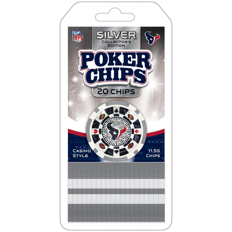 MasterPieces Casino Style 20 Piece 11.5 Gram Poker Chip Set NFL