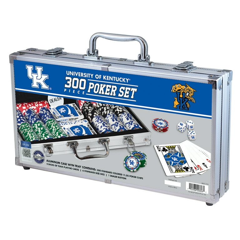 MasterPieces Casino Style 300 Piece Poker Chip Set - NCAA Kentucky