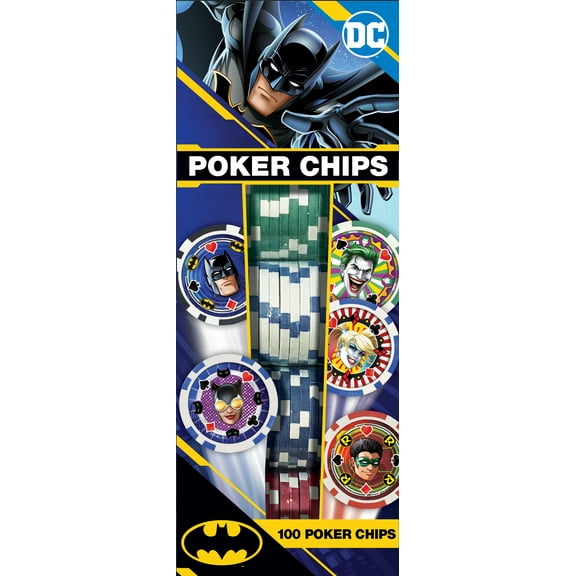 MasterPieces Casino Style Collectible 100 Piece Poker Chip Set - Batman