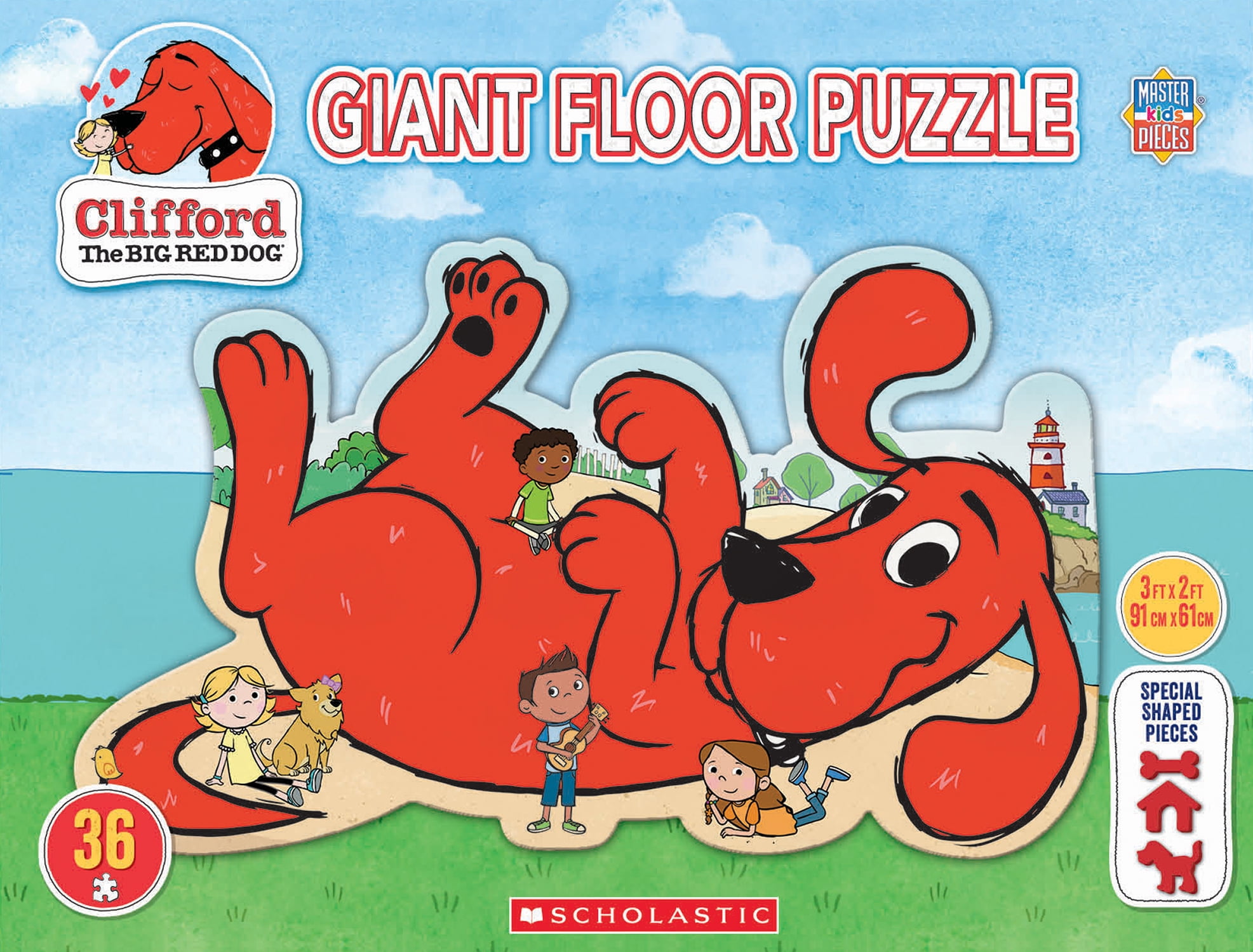 MasterPieces Clifford 36 Piece Floor Jigsaw Puzzle for Kids