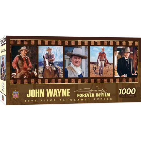 MasterPieces Collectible 1000 Piece Puzzle - John Wayne: Forever in Film - 13"x39"