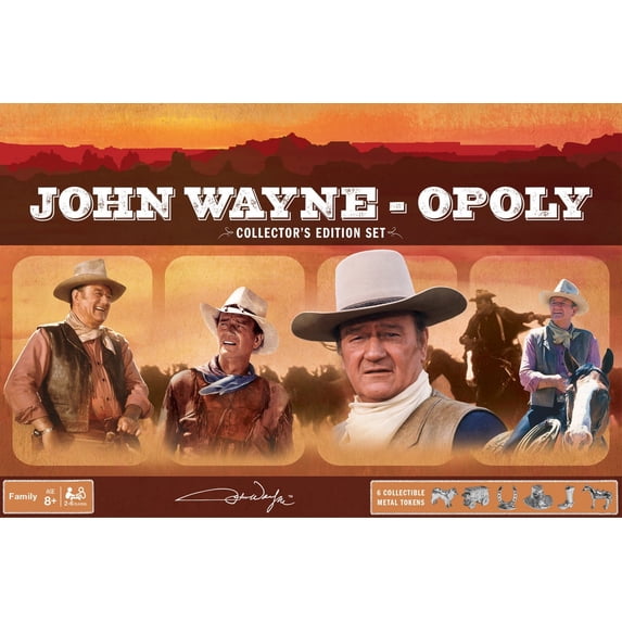 MasterPieces Collectible Opoly Family Board Games - John Wayne Opoly