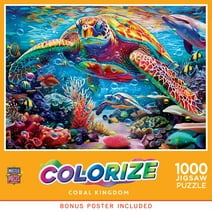 MasterPieces Colorize - Coral Kingdom 1000 Piece Jigsaw Puzzle