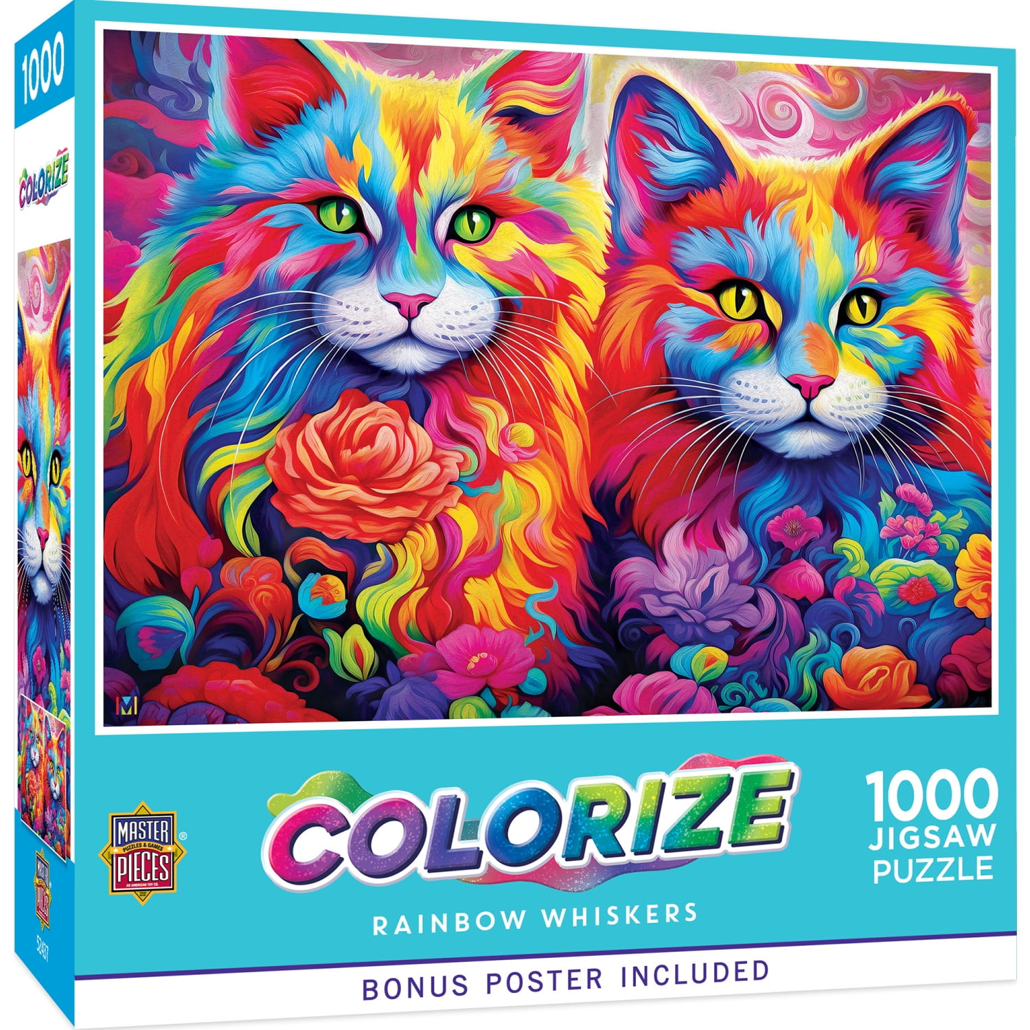 MasterPieces, Jigsaw Puzzle, 1000 Piece, Rainbow Whiskers