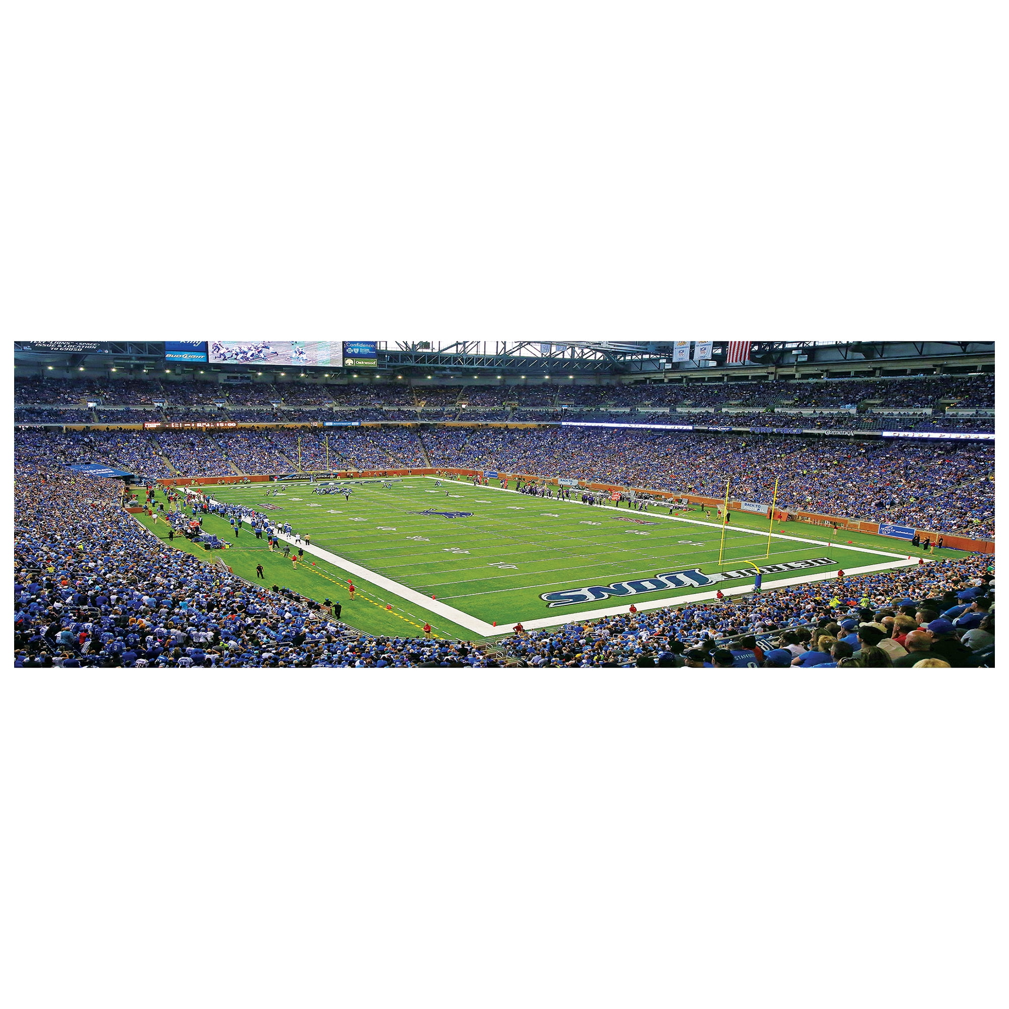 Detroit Lions Stadium Panoramic Puzzle 1000 Pieces