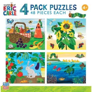 MasterPieces Eric Carle 4-Pack 100 Piece Kids Jigsaw Puzzles