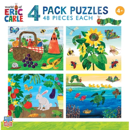 MasterPieces Eric Carle 4-Pack 48 Piece Kids Jigsaw Puzzles
