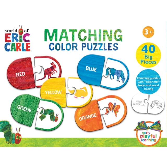 MasterPieces Eric Carle - Matching Color Puzzles - Walmart.com
