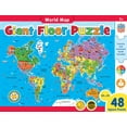 thumbnail image 1 of MasterPieces Explorer - World Map 48 Piece Floor Jigsaw Puzzle for Kids, 1 of 4