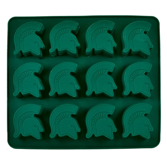 MasterPieces FanPans Silicone Ice Tray, NCAA Michigan State Spartans Team Logo Silicone Ice Mold, 2-Pack