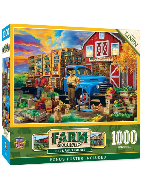 Farm & Country - Pete & Paul's Produce 1000 Piece Jigsaw Puzzle