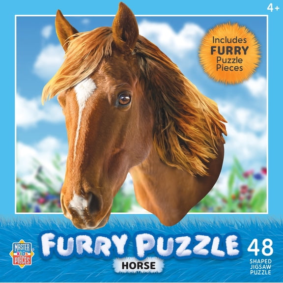 MasterPieces Furry Puzzle - Horse 48 Piece Jigsaw Puzzle