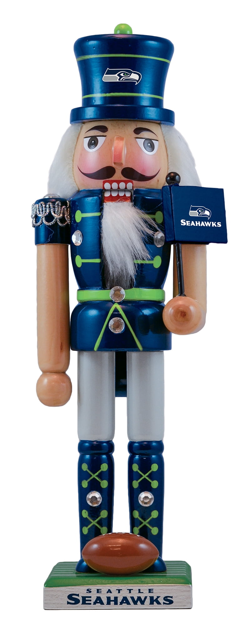 MasterPieces Game Day NFL Seattle Seahawks Team Nutcracker