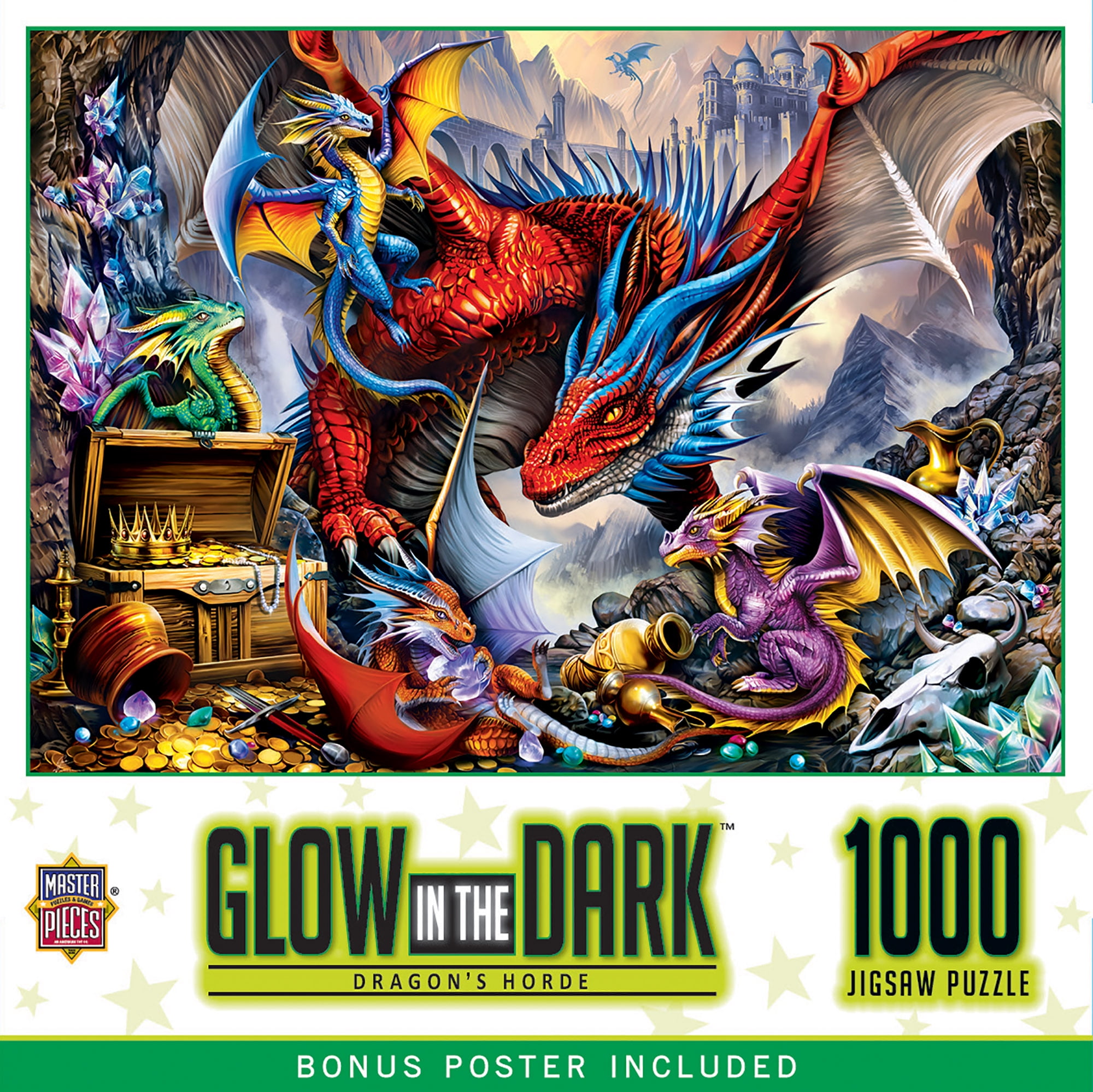 MasterPieces Glow in the Dark - Dragon's Horde 1000 Piece Adult