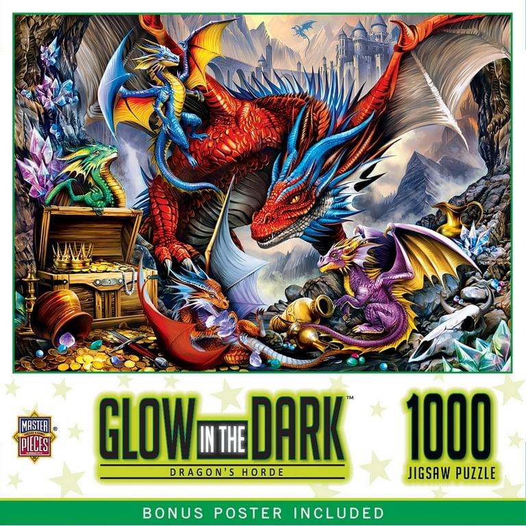 MasterPieces Glow in the Dark - Dragon's Horde 1000 Piece Adult