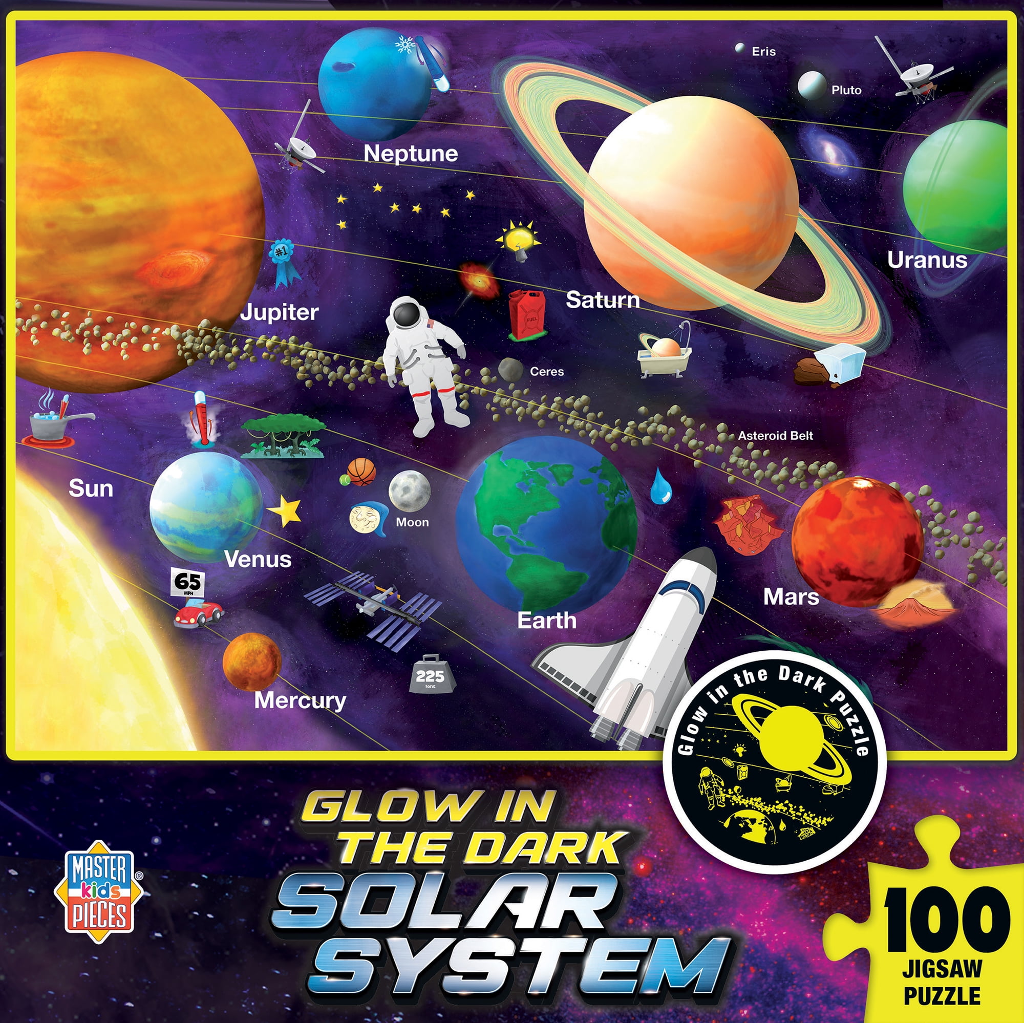 MasterPieces Glow in the Dark - Solar System 100 Piece Jigsaw