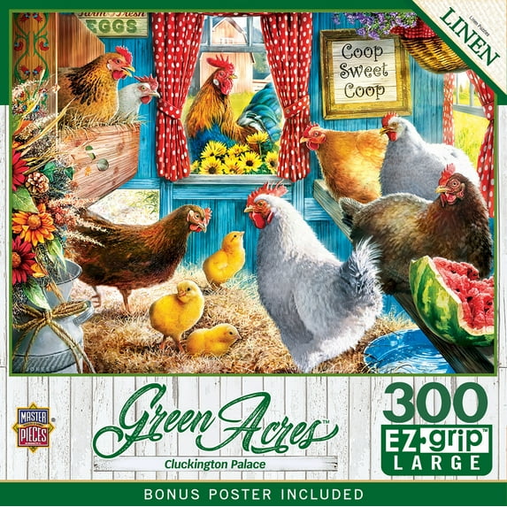 MasterPieces Green Acres - Cluckington Palace 300 Piece EZ Grip Puzzle