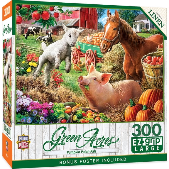 MasterPieces Green Acres Pumpkin Patch Pals 300 Piece Farm Jigsaw Puzzle