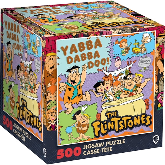 MasterPieces Hanna-Barbera Flintstones Adult 500 Piece Jigsaw Puzzle - Bedrock Characters