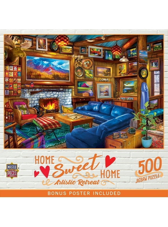 MasterPieces Home Sweet Home - Artistic Retreat 500 Piece Jigsaw Puzzle