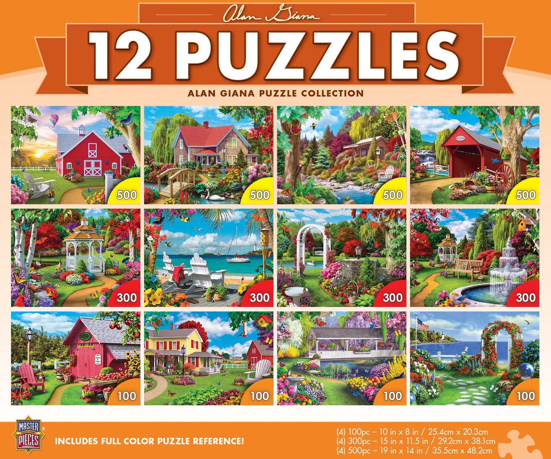 MasterPieces 12 Pack Jigsaw Puzzles - Alan Giana 12-Pack Bundle
