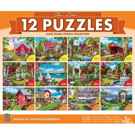 MasterPieces 12 Pack Jigsaw Puzzles - Alan Giana 12-Pack Bundle