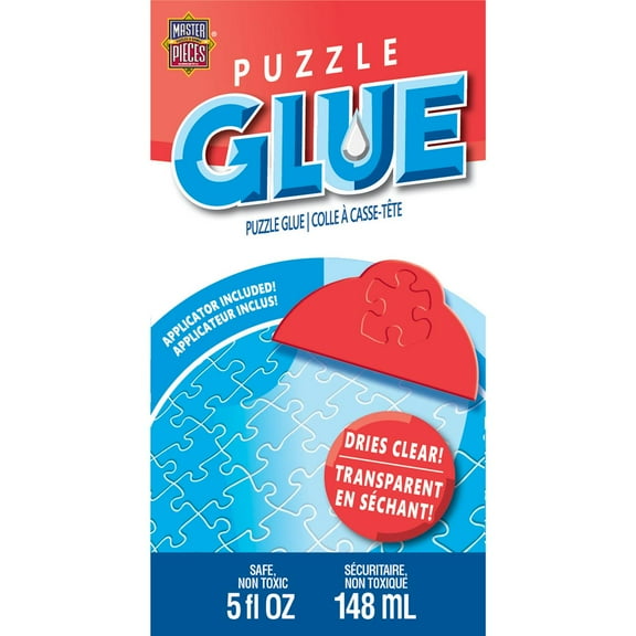 MasterPieces Jigsaw Puzzle Glue 5 fl. oz. with Applicator - Quick Dry Clear Finish for Puzzles