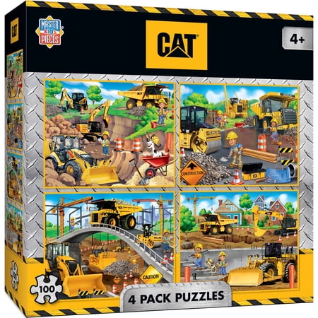 MasterPieces Puzzle Set - Caterpillar 4-Pack 100 Piece Jigsaw Puzzles