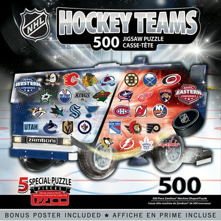 MasterPieces Jigsaw Puzzle for Adults - NHL Zamboni Shaped 500 Pieces