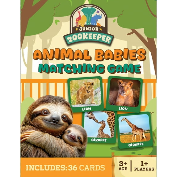 MasterPieces Jr. Zookeeper Matching Game for Kids and Families ...