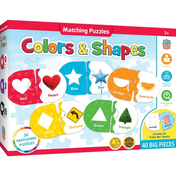 MasterPieces Games - Educational Colors & Shapes Matching Game