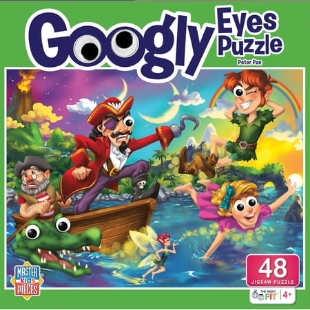 MasterPieces Kids Peter Pan Jigsaw Puzzle - Googly Eyes 48 Piece Puzzle