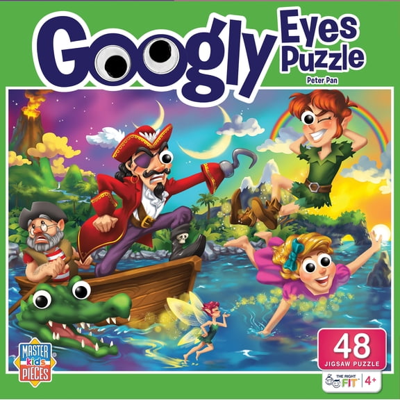 MasterPieces Peter Pan Jigsaw Puzzle - Googly Eyes 48 Piece Puzzle