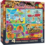 MasterPieces Kids Puzzle Bundle - Hanna Barbera 4-Pack 100 Piece Puzzles