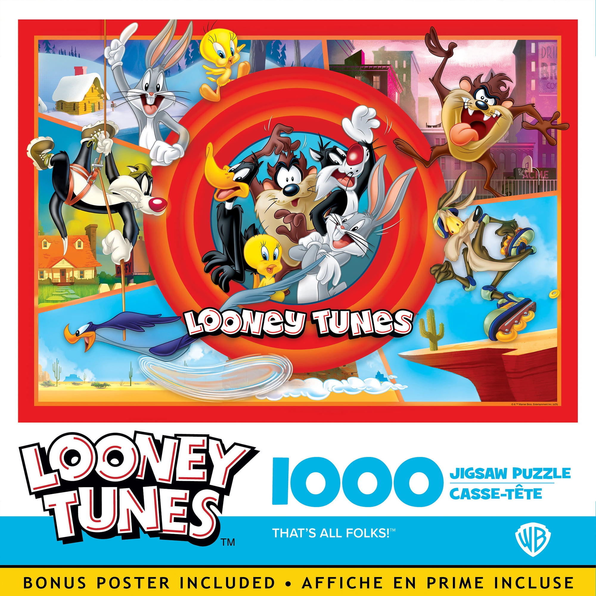 PRE-ORDINE: Puzzle Ravensburger 1000 Pezzi Looney Toons (2026) - Edizione Speciale Con Road Runner, Bugs Bunny & Co.