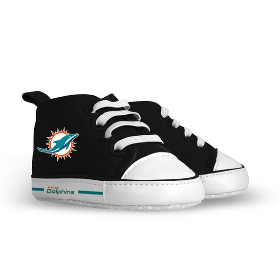 BabyFanatic Pre-Walkers High-Top Unisex Baby Shoes - NFL Miami Dolphins
