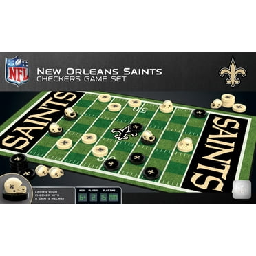MasterPieces - NFL  Checkers, Officially Licensed New Orleans Saints Football Board Game for 2 Players, Family Fun for Kids & Adults