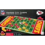 MasterPieces Officially licensed NFL Kansas City Chiefs Checkers Board Game for Families and Kids ages 6 and Up