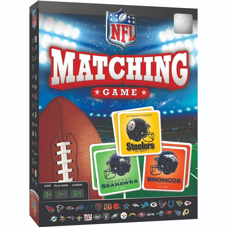 MasterPieces NFL Matching Game, Memory and Trivia Board Game for