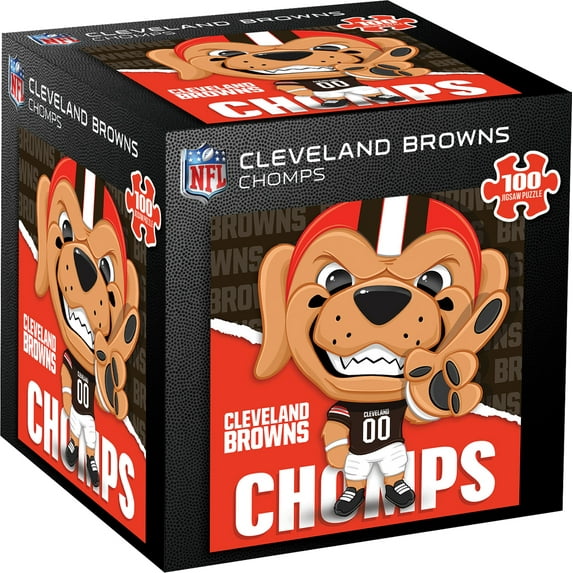 MasterPieces Officially Licensed Chomps - Cleveland Browns Mascot 100 Piece Jigsaw Puzzle