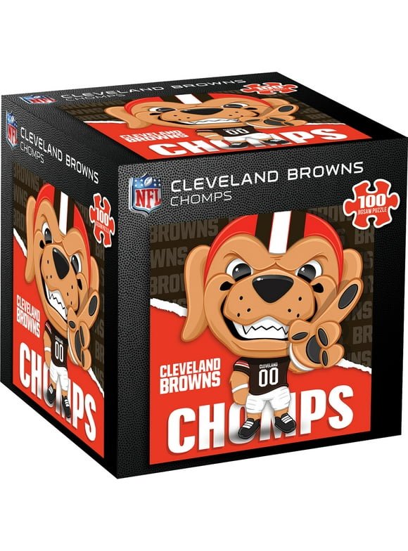 MasterPieces Officially Licensed Chomps - Cleveland Browns Mascot 100 Piece Jigsaw Puzzle
