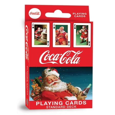 MasterPieces Officially Licensed Coca Cola Vintage Santa Playing Cards - 54 Card Deck for Adults