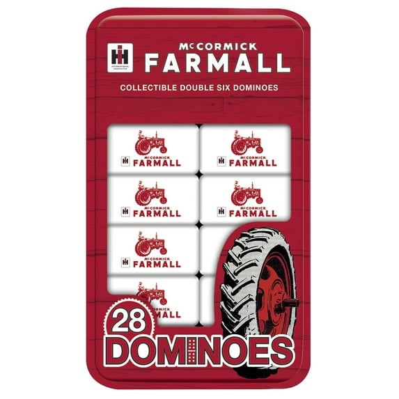 MasterPieces Officially Licensed Farmall 28 piece Picture Dominoes for kids 3 and Up