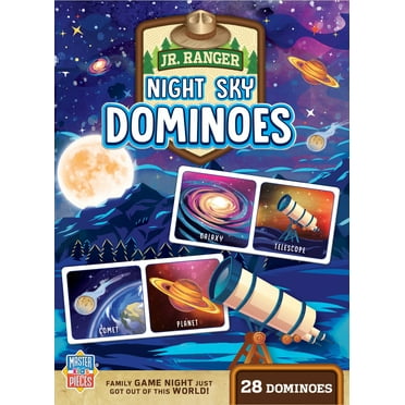 MasterPieces Officially Licensed - Jr Ranger - Night Sky Picture Dominoes for kids 3 and Up