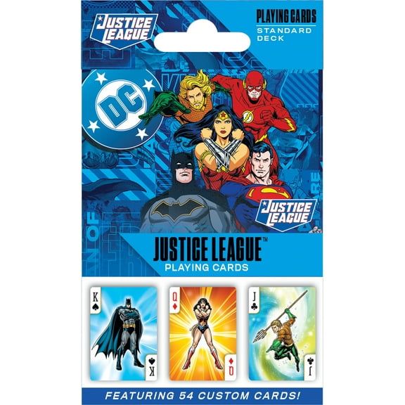 MasterPieces Officially Licensed Justice League Playing Cards - 54 Card Deck for Adults