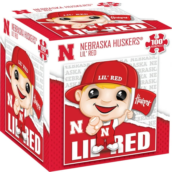 MasterPieces Officially Licensed Lil Red - Nebraska Cornhuskers Mascot 100 Piece Jigsaw Puzzle