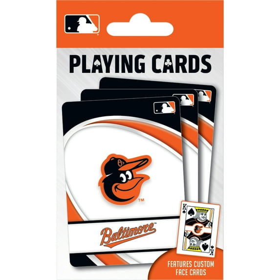 MasterPieces Officially Licensed MLB Baltimore Orioles Playing Cards - 54 Card Deck for Adults